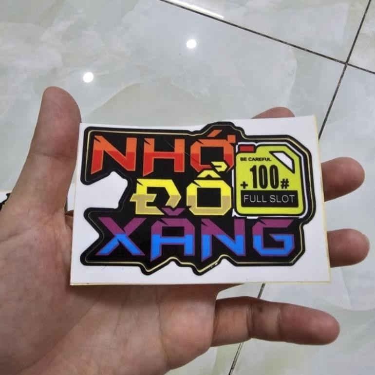Tem logo dán trang trí đầu xe máy