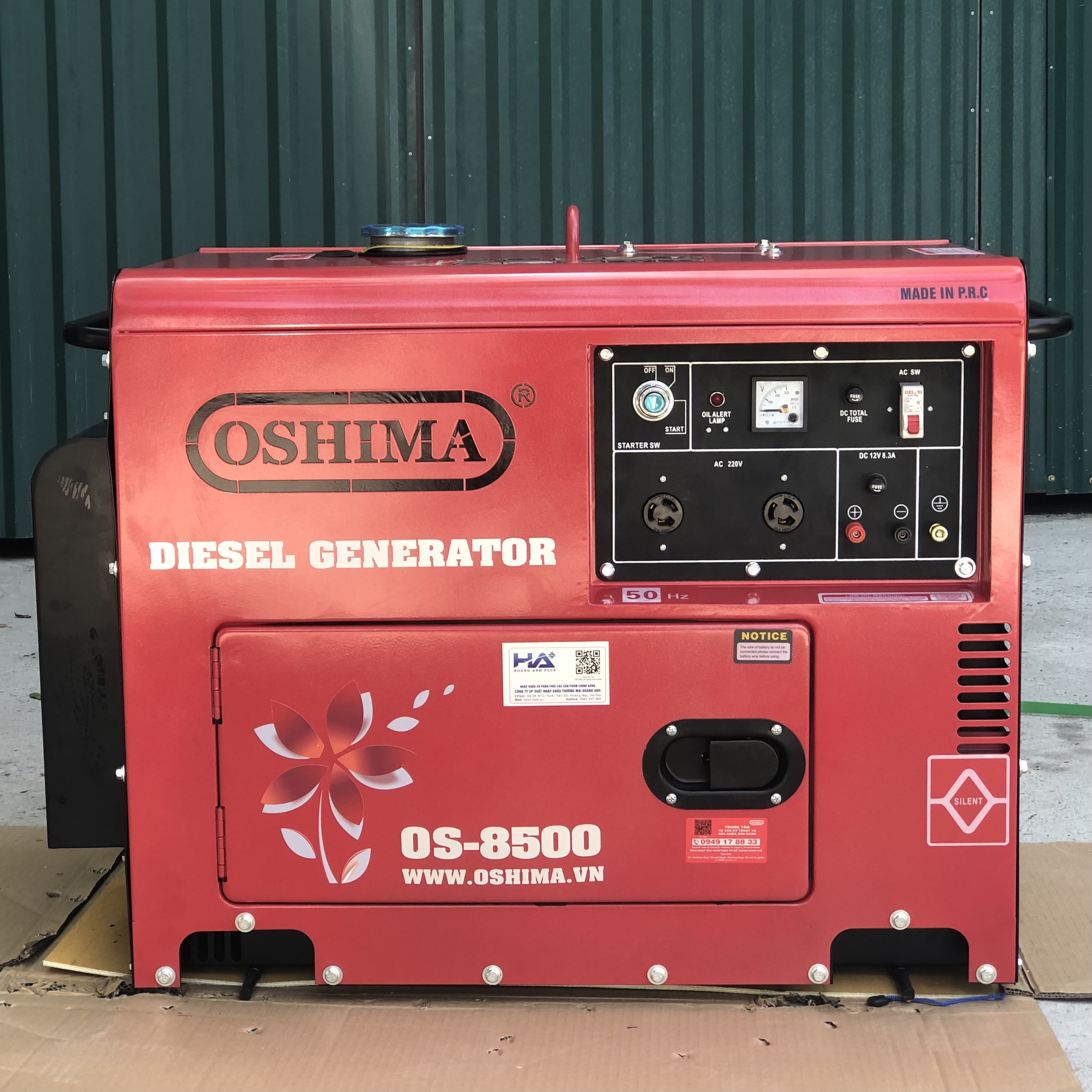 Máy Phát Điện Chạy Dầu 7kw Oshima OS-8500