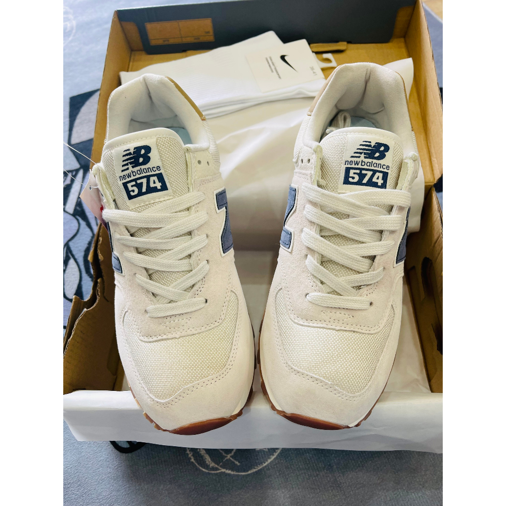 Giày Sneaker NB574 (XÁM XANH) Cao Cấp