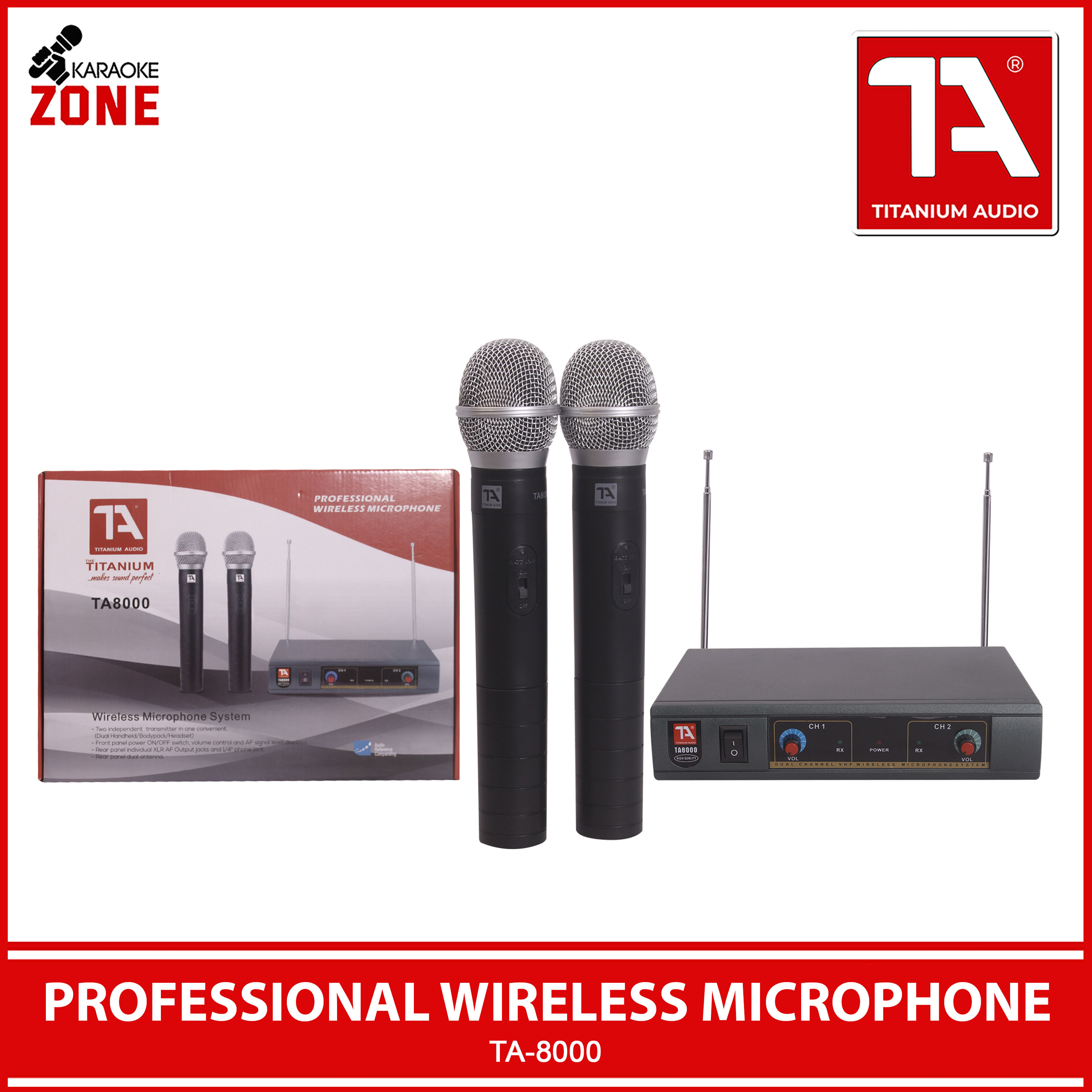 Titanium Audio TA 8000 / Wireless Microphone / TA8000 Wireless ...