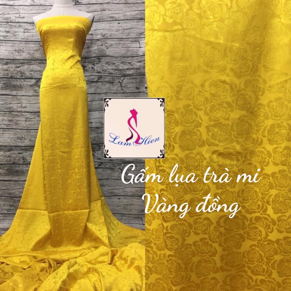 Vải gấm may áo dài, may áo bà ba cực đẹp