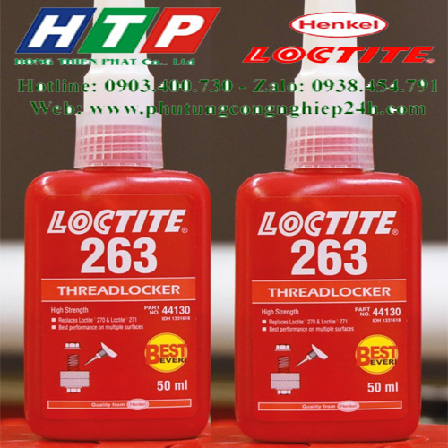 keo dán Loctite 263 loại 50ml màu đỏ