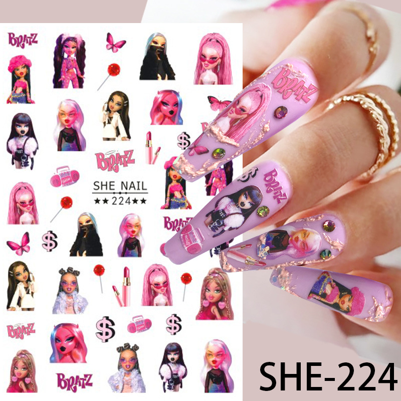 Sticker Nail 3D | Barbie Mới 2023 | Trang Trí Móng Tay