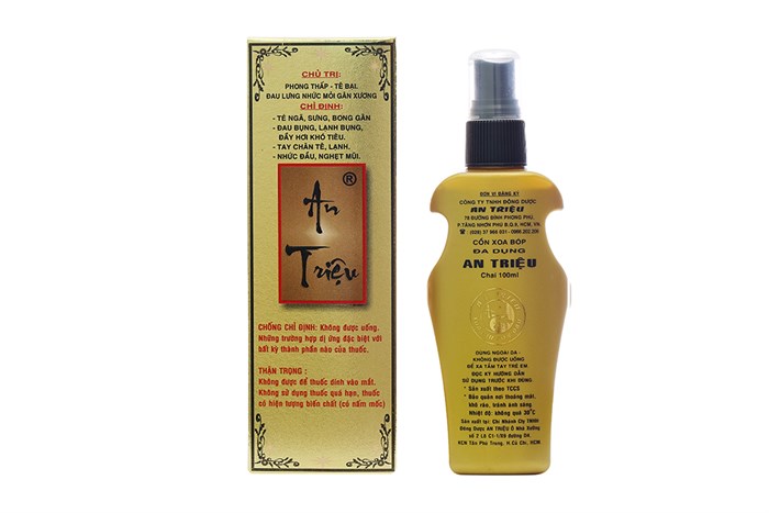 An Triệu 100ml cồn xoa bóp đa dụng