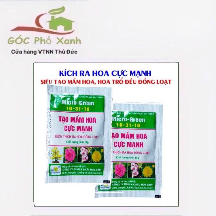 Tạo mầm hoa cực mạnh Micro green 16-31-16 2 gói 10gam