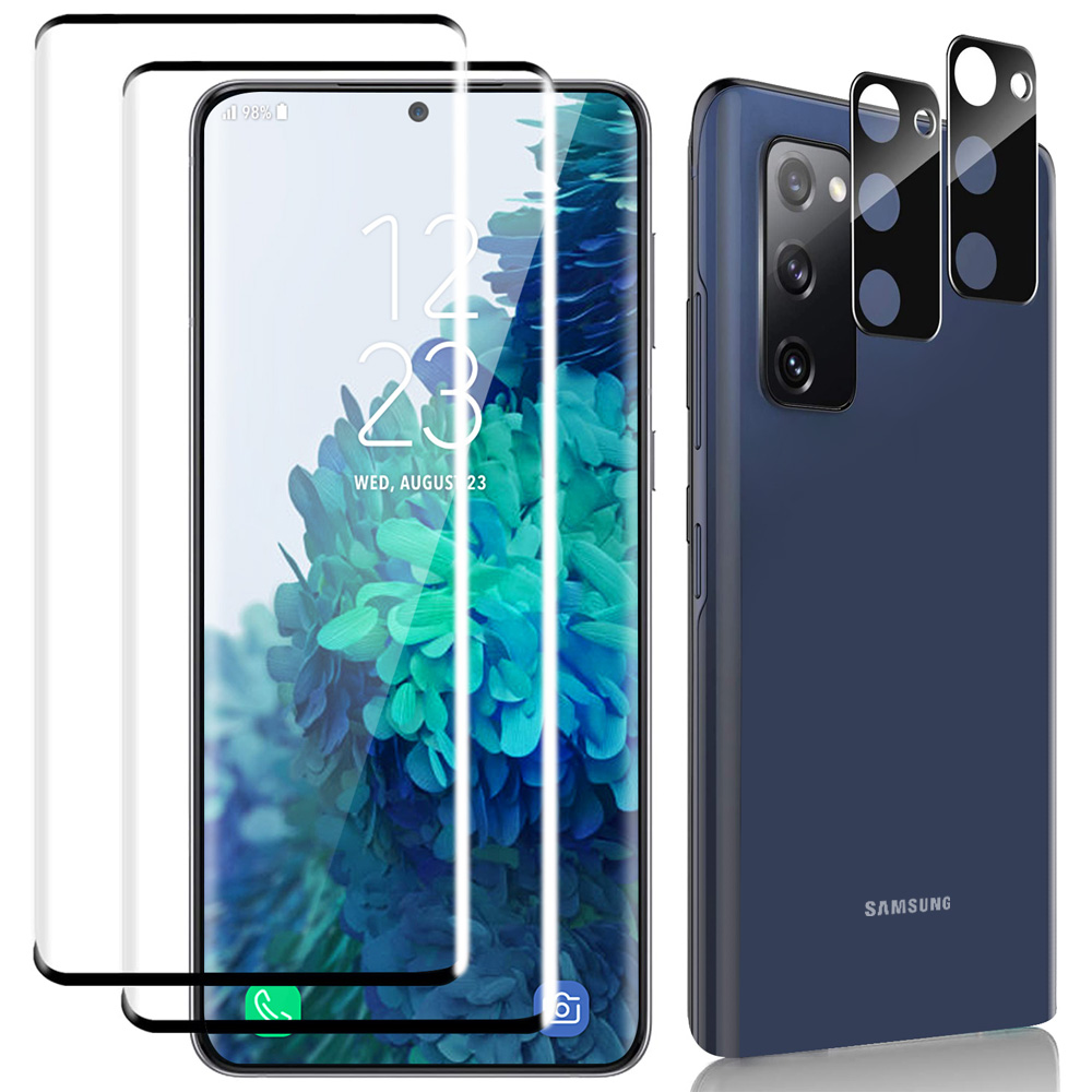 Supcase Full Screen Tempered Glass Protective Film For Samsung Galaxy S21 Ultra/ S20 Fe Lcd Protective Film 2p+camera Protective Film 2p Tempered Glass Screen Protector