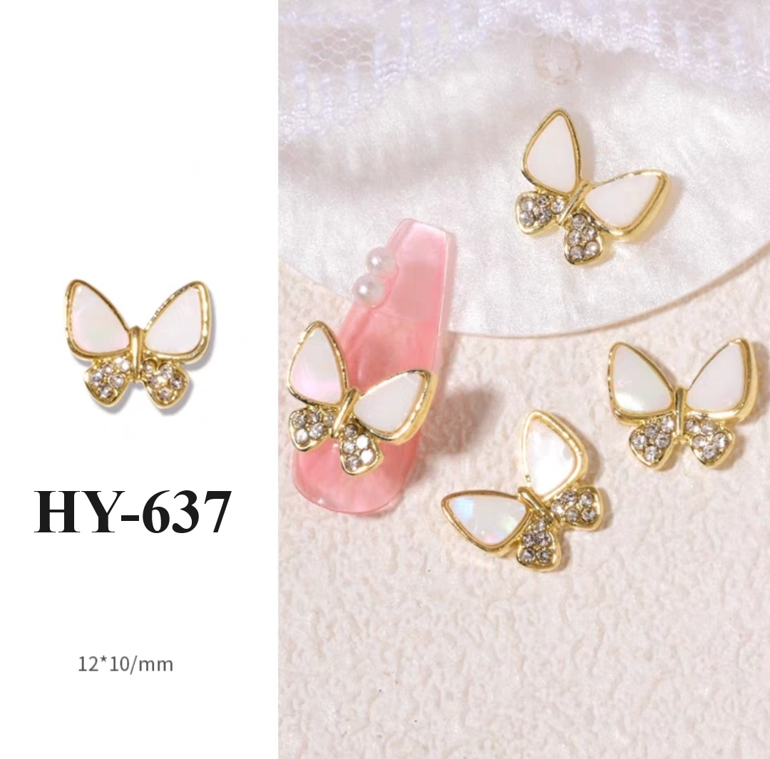 Charm bướm Cao Cấp đính móng Phụ Kiện nail Bán Lẻ Cái