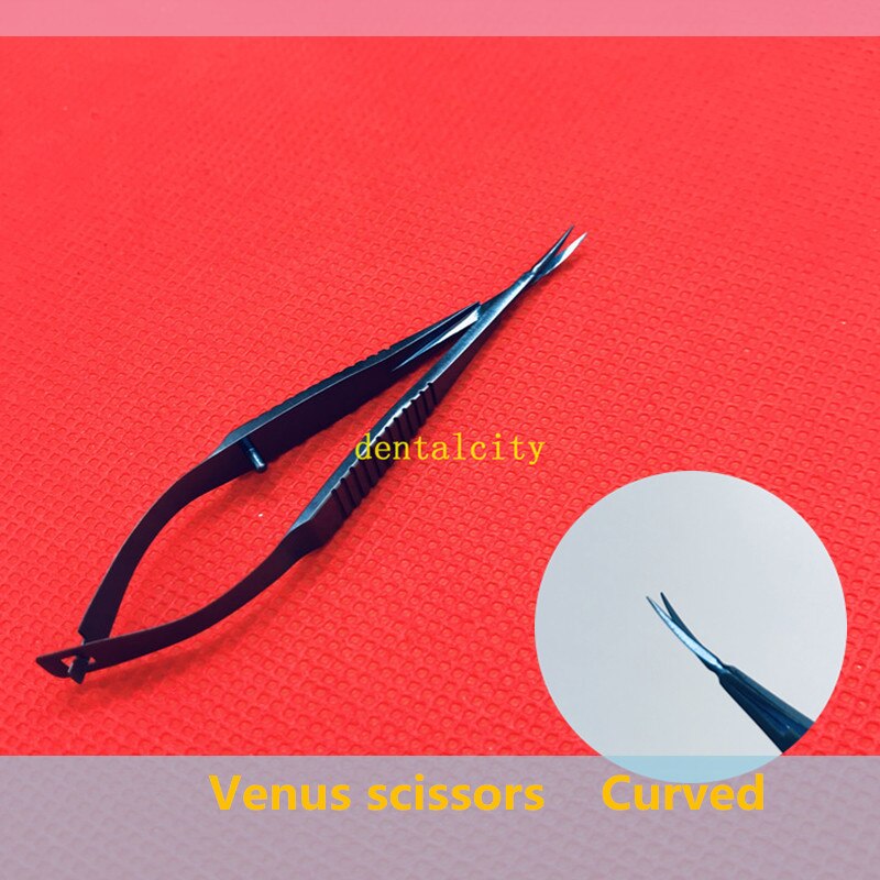 Stainless Steel/ Titanium Alloy Scissors Ophthalmic Micro 8.5Cm Venus Scissors Tools Animal Experiment Tool