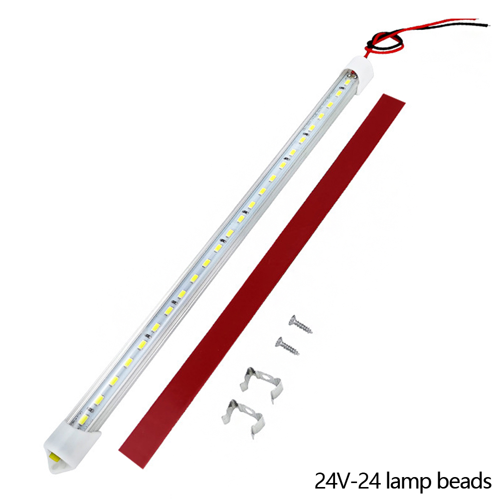 Hittime12v/24v led 24led 36 led car interior light lamp strip bar on/off switch for van lorry truck camper caravan camping rv caravan