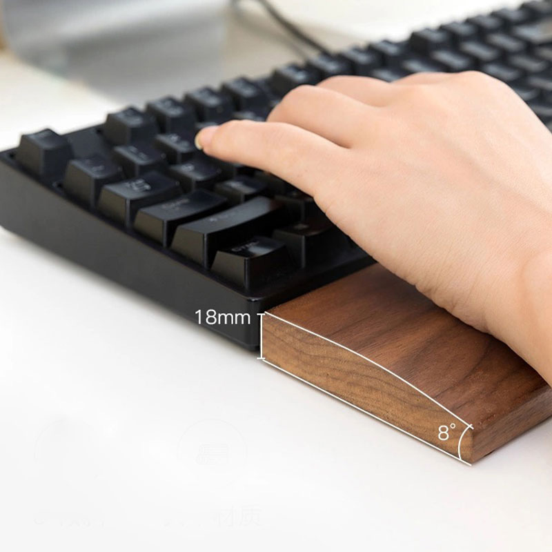 Kê Tay Bàn Phím Gỗ óc chó