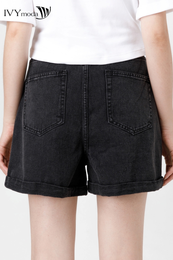 [TỪ 15-19.1|VOUCHER 150K] Quần sooc jean ống gập IVY moda MS 23B8878