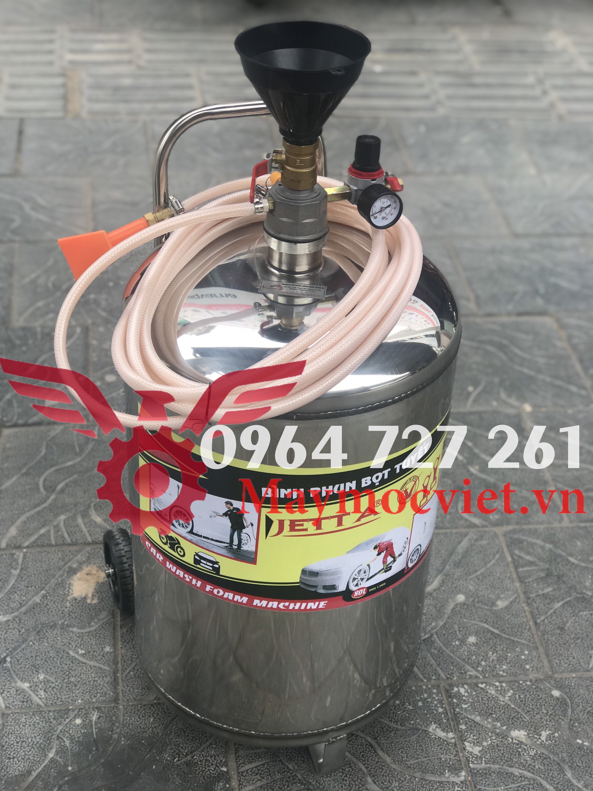 Bình phun bọt tuyết rửa xe 80L Jetta