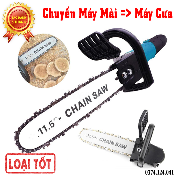 Lưỡi cưa xích gắn máy mài - Cưa gỗ - Cắt cành - Lắp máy mài - Máy cắt, lưỡi cưa xích gắn máy mài cầm tay