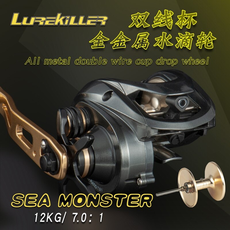 rtdsgfhg Lurekiller Slow Jigging Reel Sea Monster 400H Metal Frame