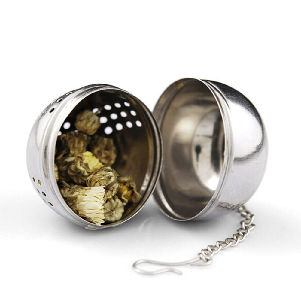 Pop Stainless Steel Kettles Tea Sphere Locking Spice Egg Shape Ball ...
