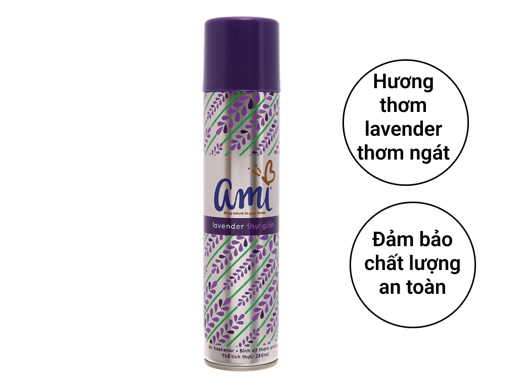 Nước hoa xịt phòng hương hoa Ami 280ml - mẫu mới