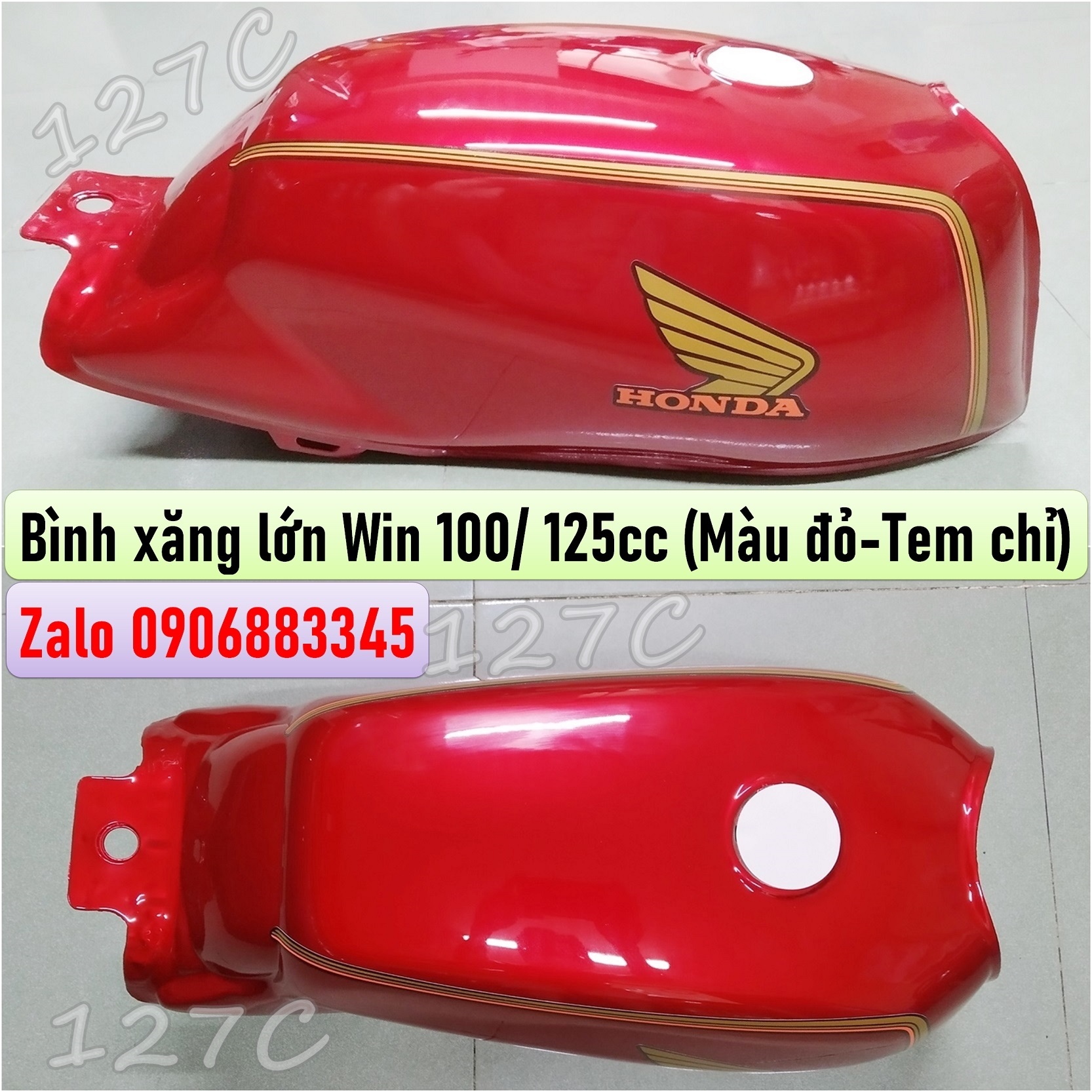 [HCM] Bình xăng lớn Win 100/ 125cc (Có tem hoặc không tem)