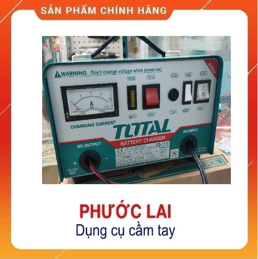 Máy sạc bình điện ắc qui TOTAL TBC1601