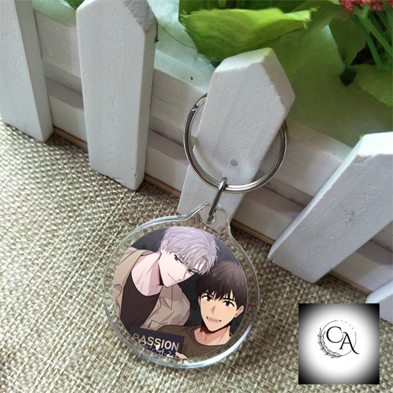 Móc khóa mica in hình nhân vật Passion BL manhwa anime chibi dễ thương