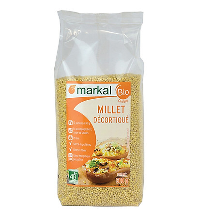 Hạt Kê Hữu Cơ Đã Bóc Vỏ Markal/ C'lavie Organic Hulled Millet