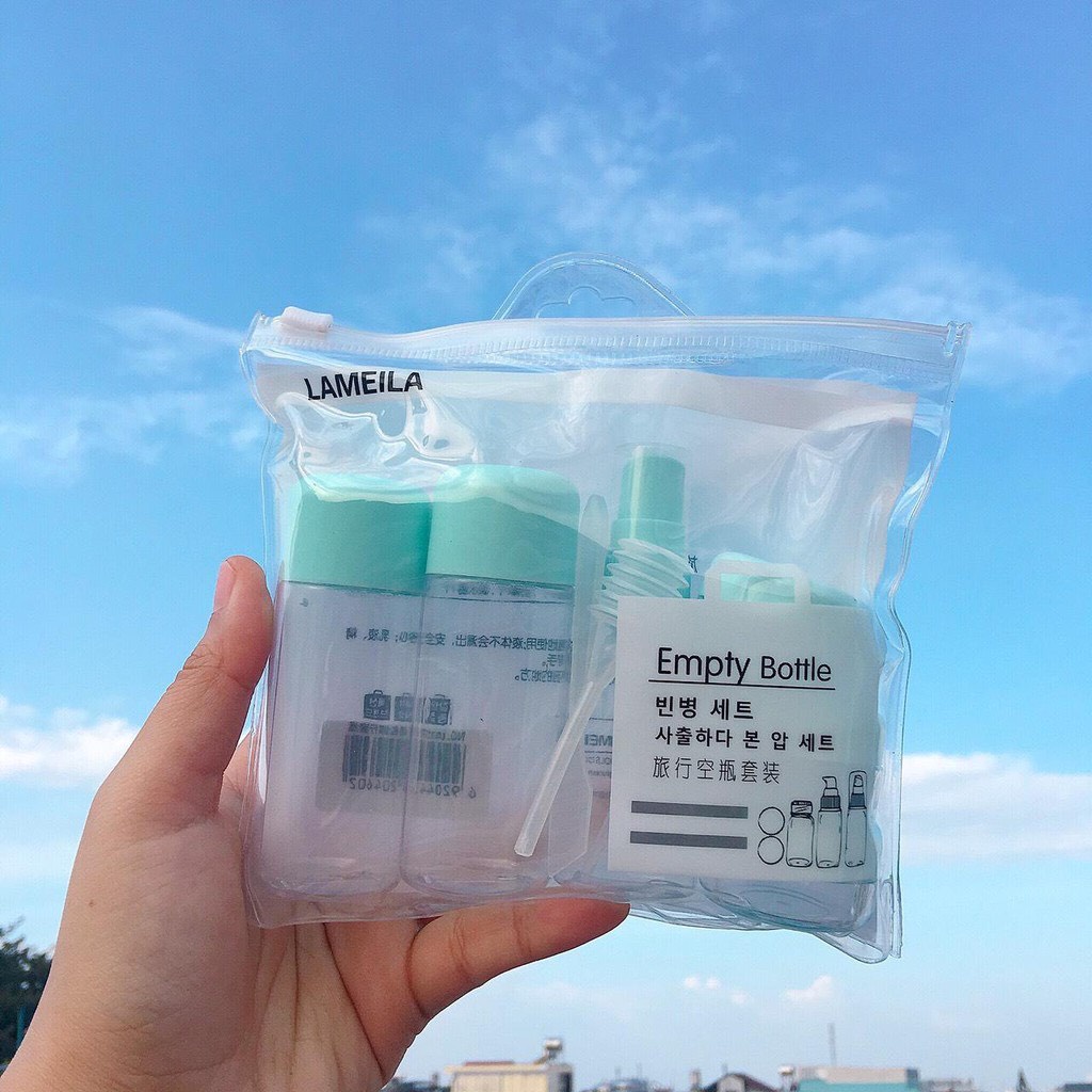 Bộ chiết mỹ phẩm 7 chi tiết mini Hàn Quốc
