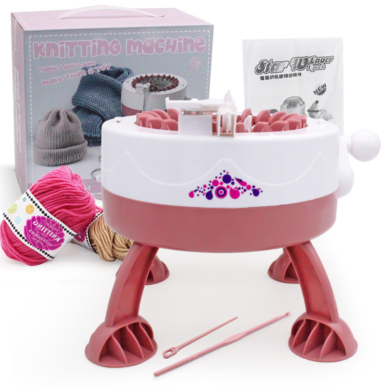 22 Needles Knitting Machines Smart Weaving Loom DIY Reusable Plastic  Hand-knitted Machine for Kids Knitting Machines Rotating Hand-knitted  Machine for Kids Adults Beginners