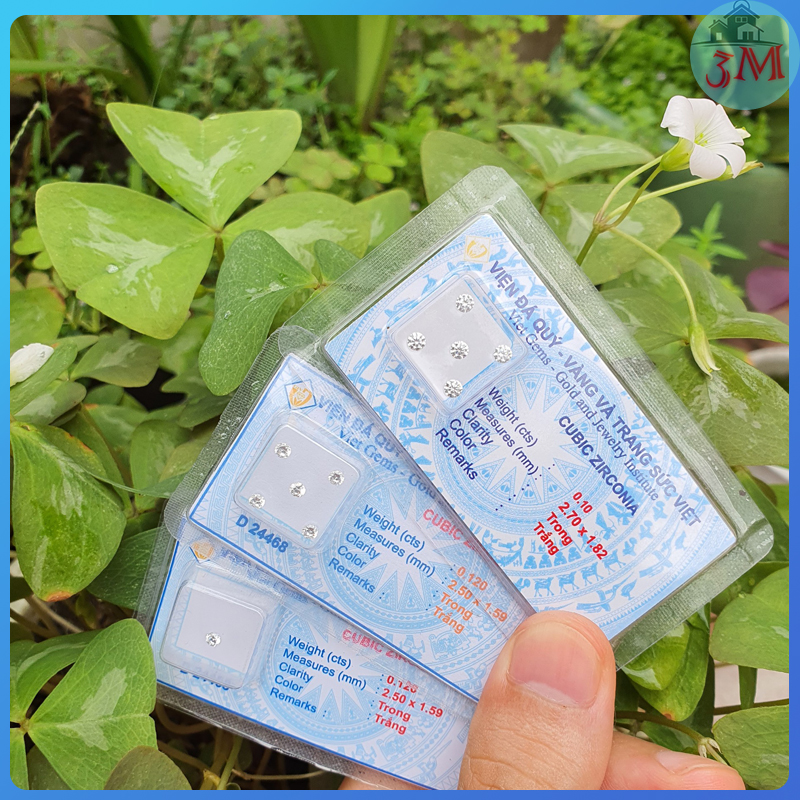 Kim Cương Nhân Tạo Vỉ Sáng Đẹp ( Đá Đính Răng )
