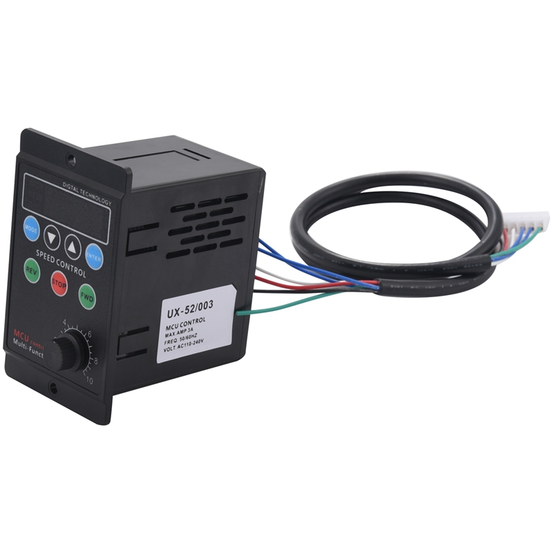 Ux-52 digital display motor speed controller motor governor soft start tools 220v ac 6w-400w