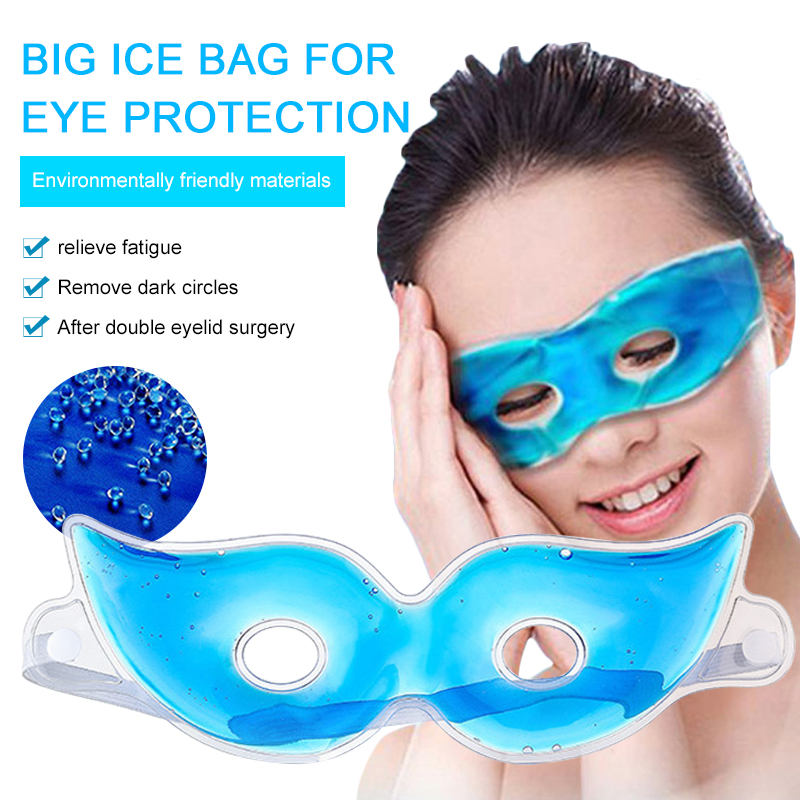 Aweisuan Hot Sale Cooling Ice Eye Mask Fatigue Relief Remove Dark Circles Cold Eye Mask Sleep Mask Cooling Eyes Care Relaxing Gel Eye Pad TSLM1. 