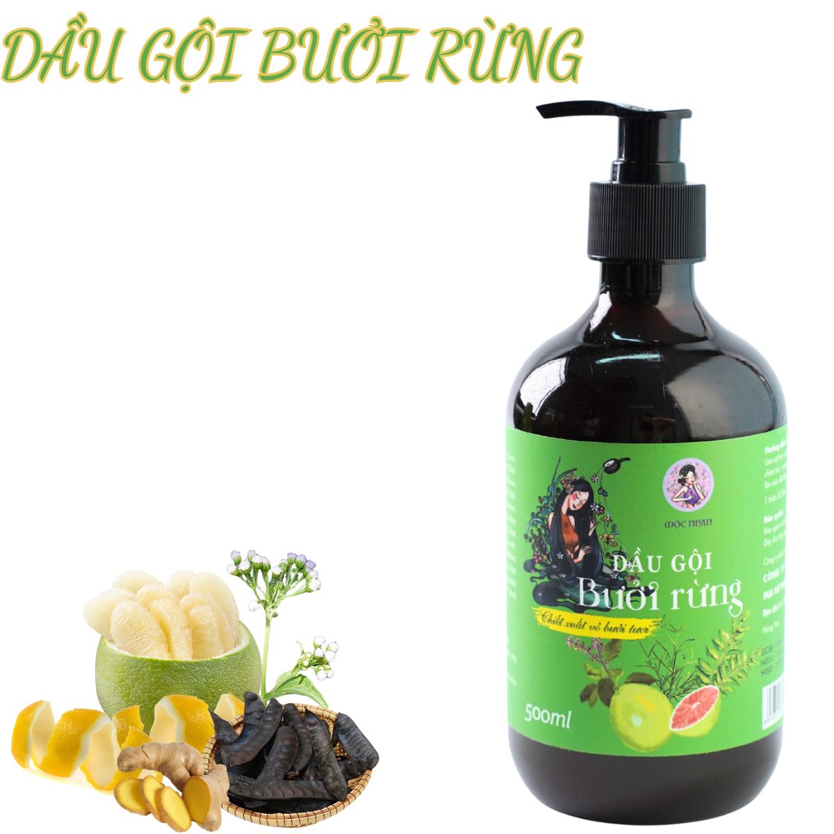 Dầu gội bưởi rừng - kích thích mọc tóc 500ml