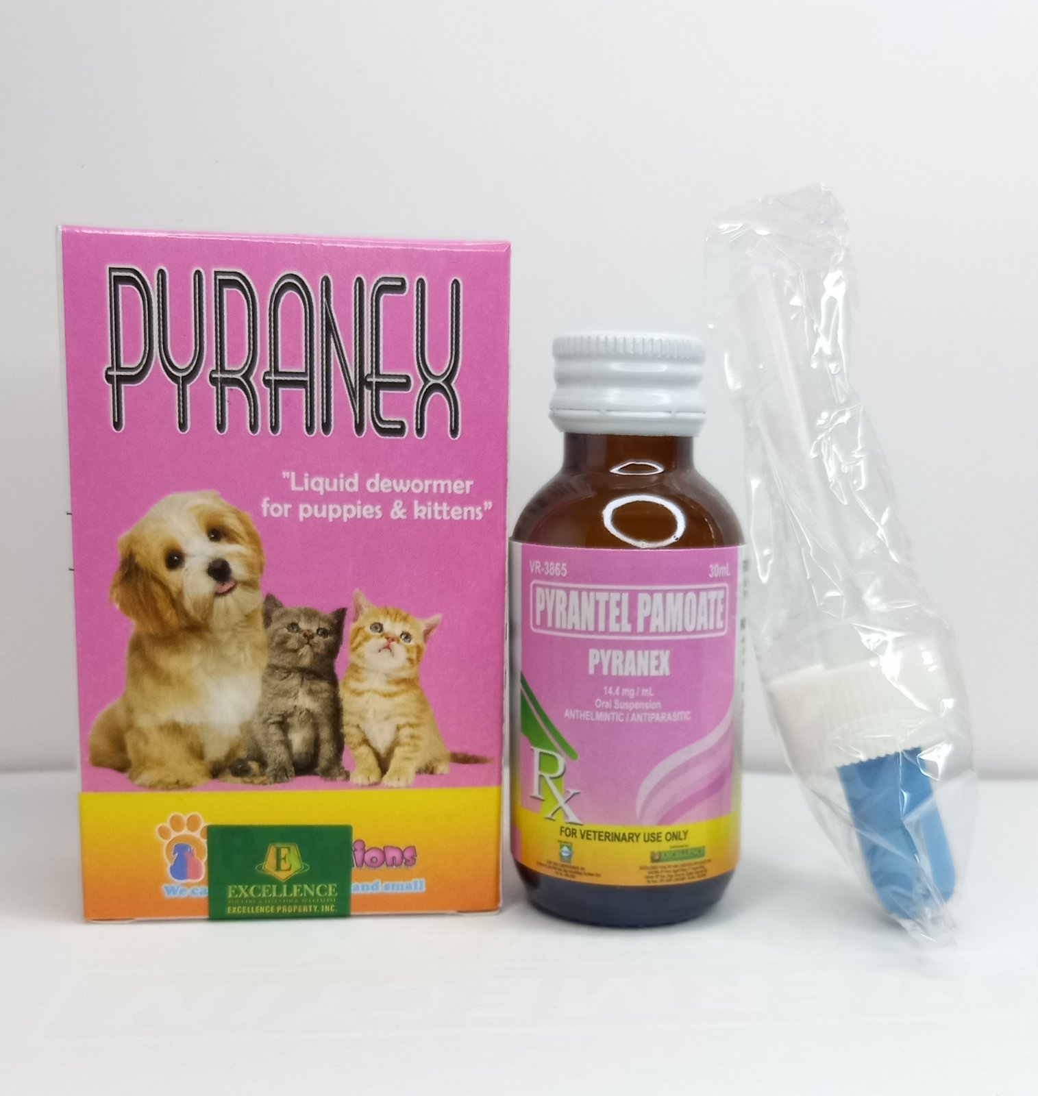 [VET SUPPORT] 1 BOX 30mL PYRANEX with Syringe EXCELLENCE / LIQUID