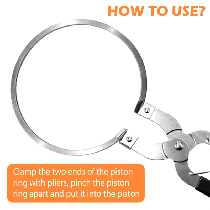 Piston Ring Installer Piston Ring Plier Piston Ring Compressor Tool Stainless Steel Vehicle Maintenance Clamp Durable Engine. 