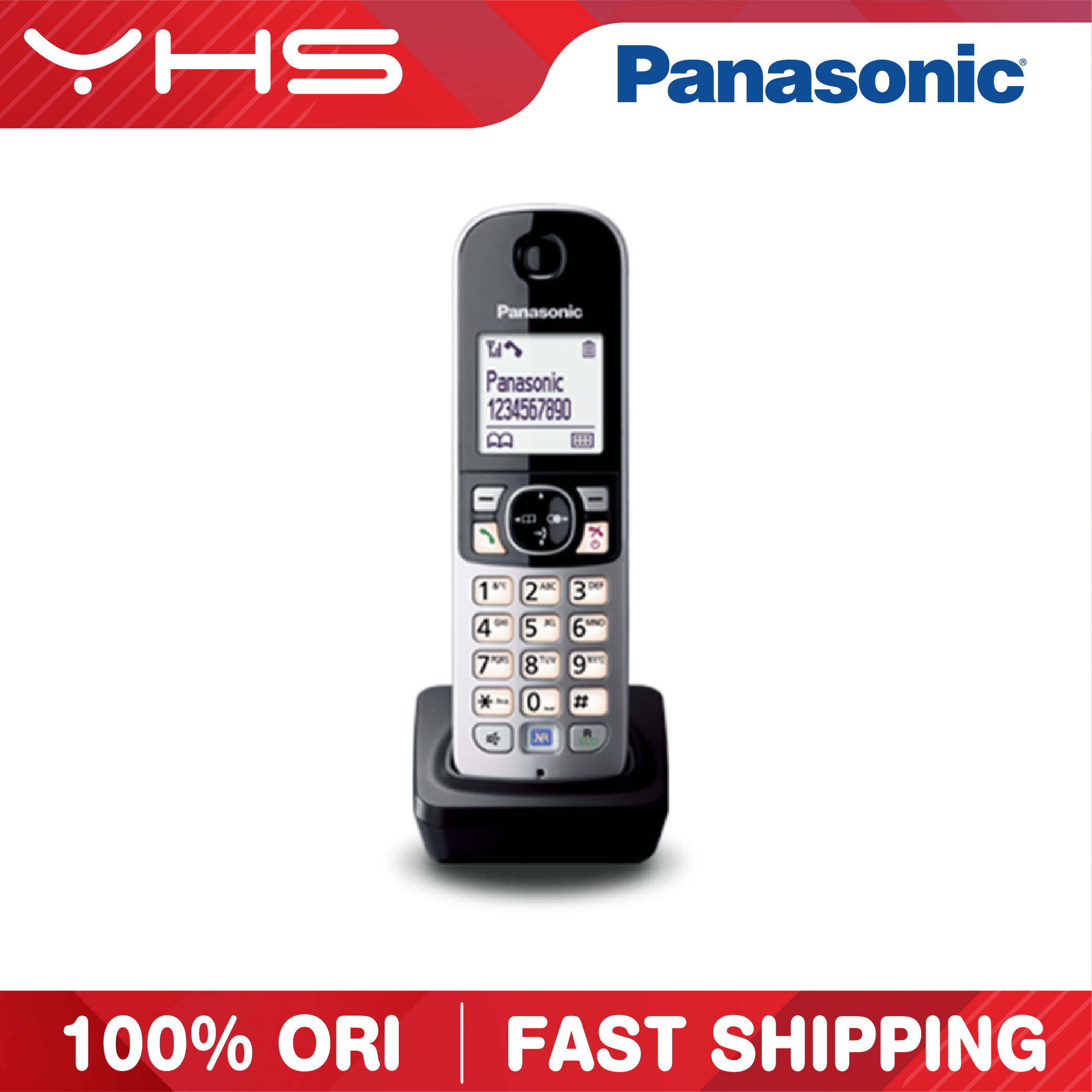 Panasonic KXTGA681MLB หูฟังเสริมสำหรับ KXTG681 KXTG6821และ KXTG6812
