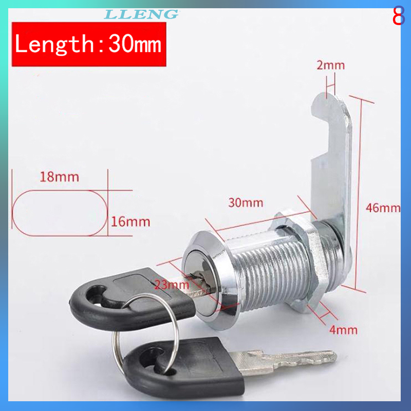 LLENG Hardware Cylinder Locks Door Cabinet Mailbox Padlock Drawer Cupboard Lock