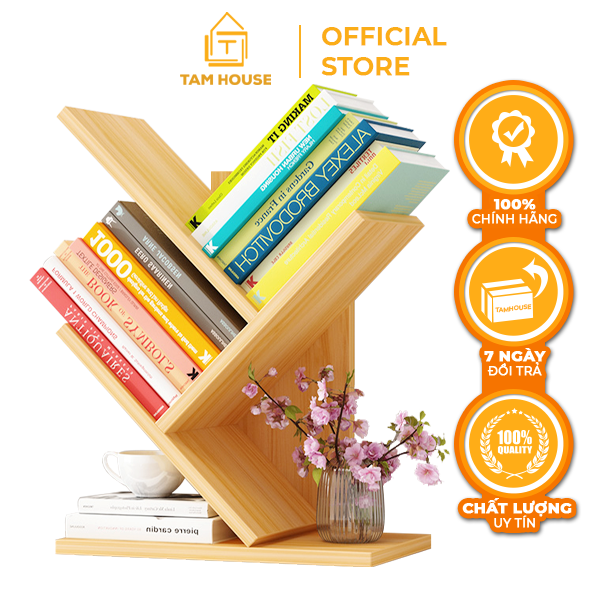 [VOUCHER FREESHIP 50K] Tâm House Giá sách đứng, kệ sách đa năng mẫu mới - K24