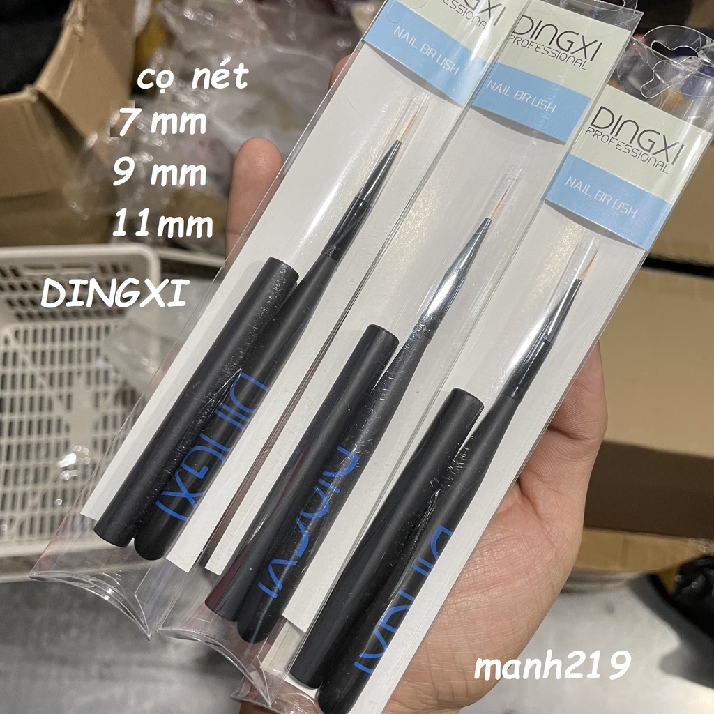 cọ vẽ nét Dingxi 7mm, 11mm nail - sinailmi