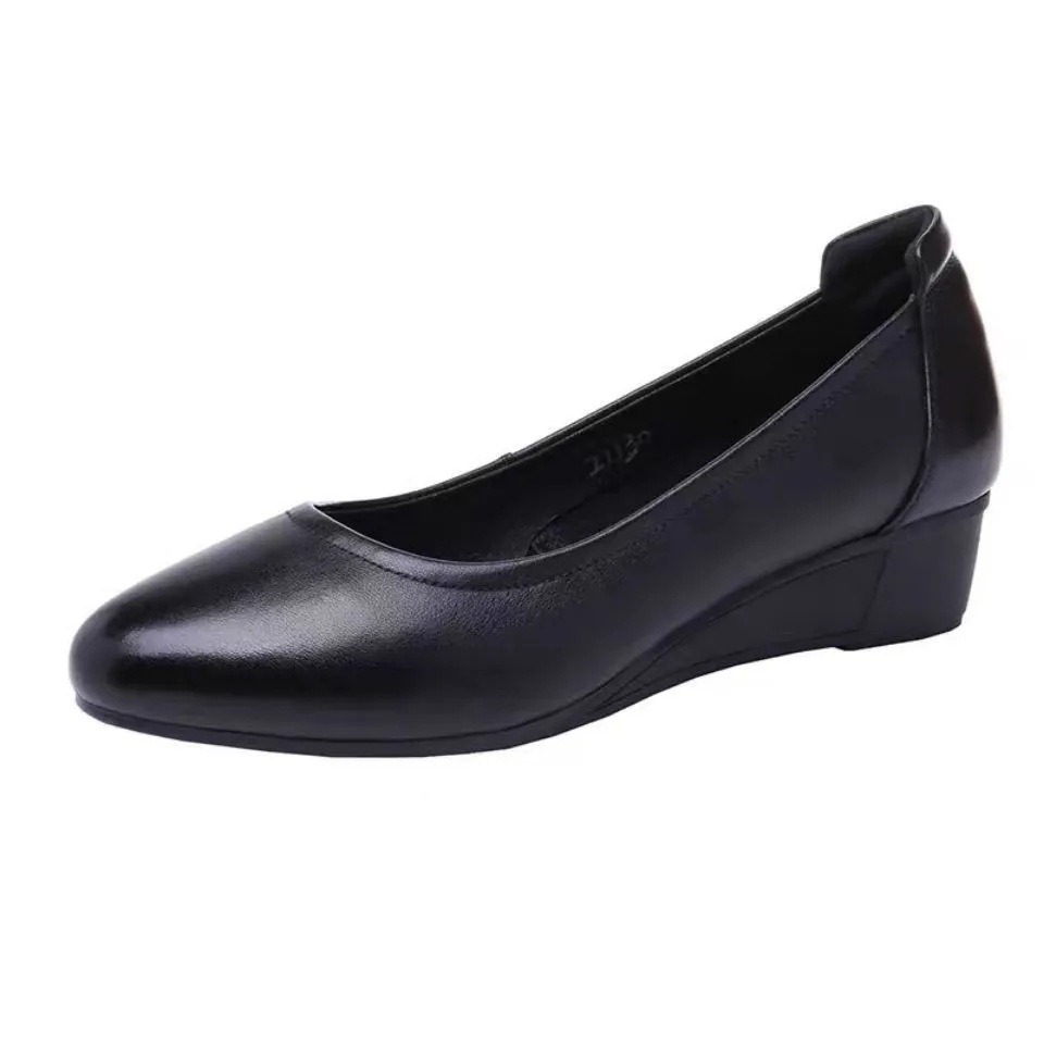 Black Shoes For Women Korean Fashion office loafer shoes for women