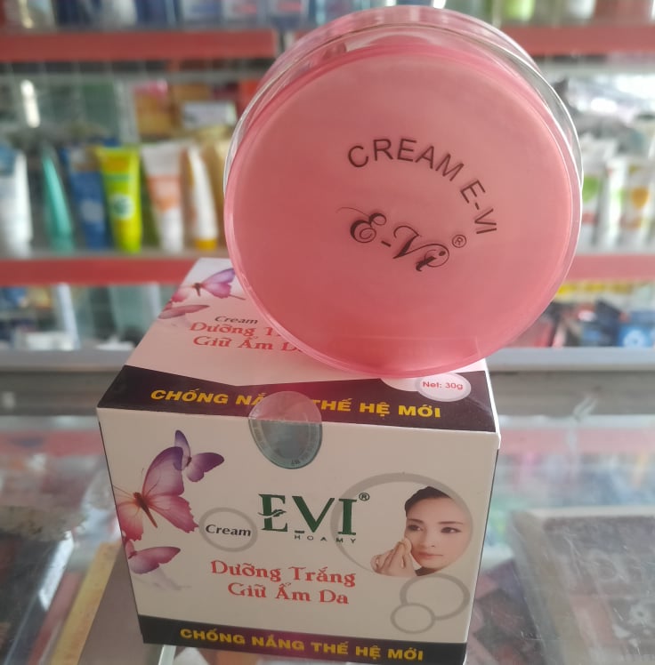 kem evi dưỡng trắng giữ ẩm da 30g