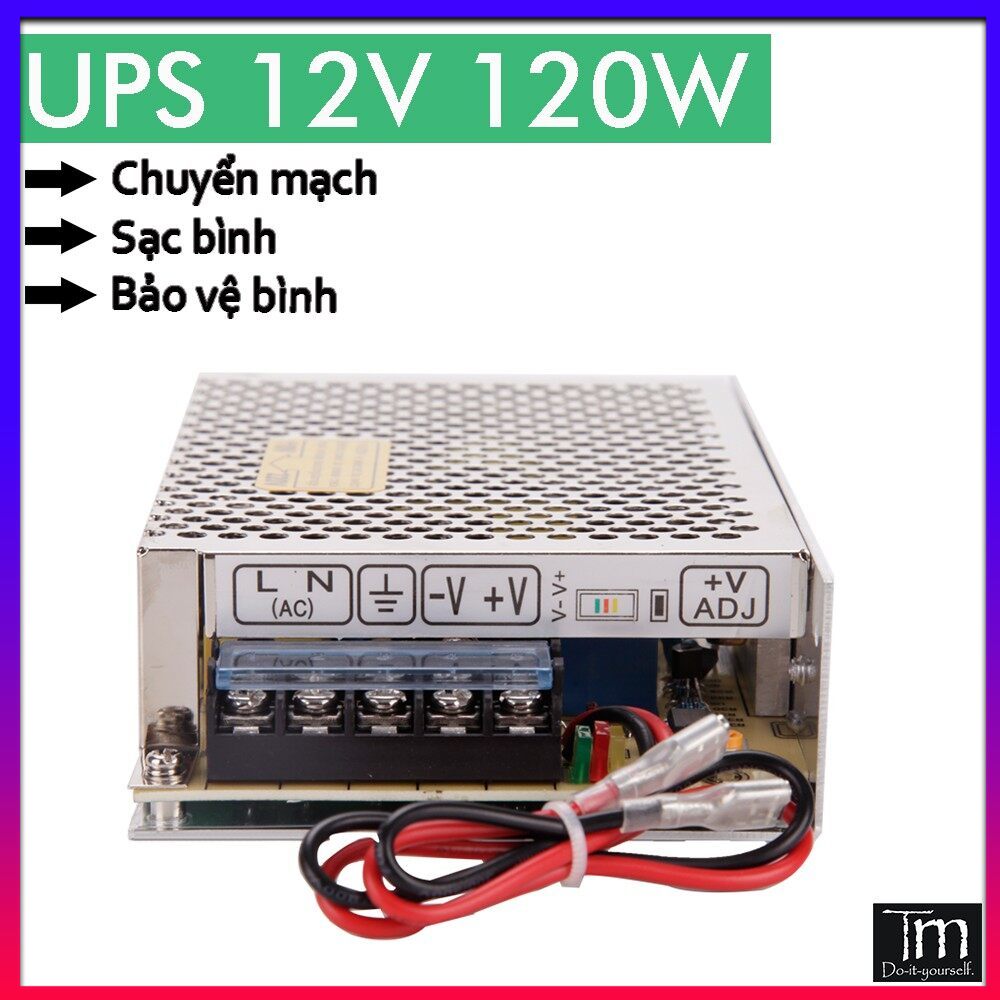 Bộ UPS Chuyển Mạch & Lưu Điện 12V 120W Camera Giám sát