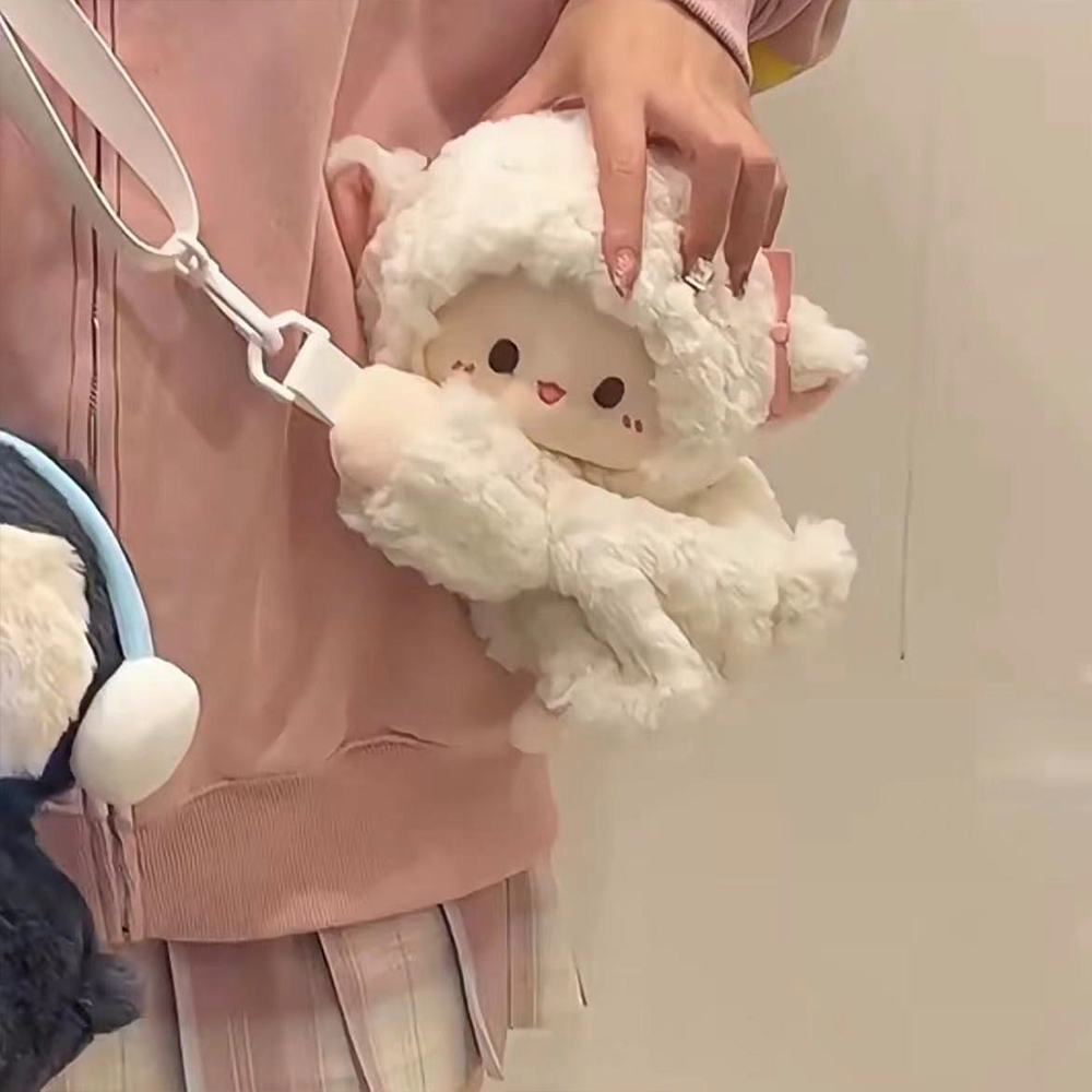Sáng Tạo chim cánh cụt nhỏ cừu nằm Túi Búp Bê dễ thương phong cách Hàn Quốc túi vải nhung Túi đeo vai búp bê Balo Đeo Chéo phim hoạt hình dễ thương cô gái món quà sinh nhật