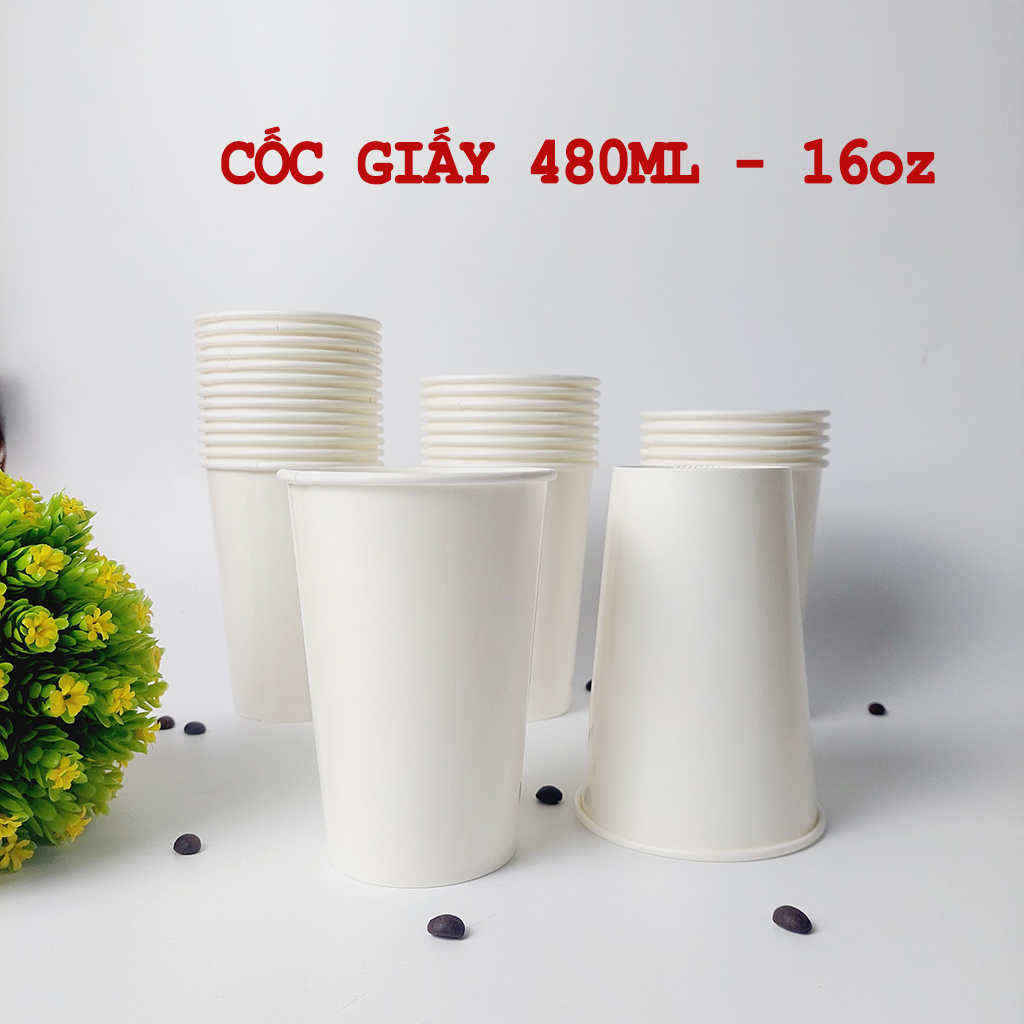 50 chiếc cốc giấy 480ml - 16oz