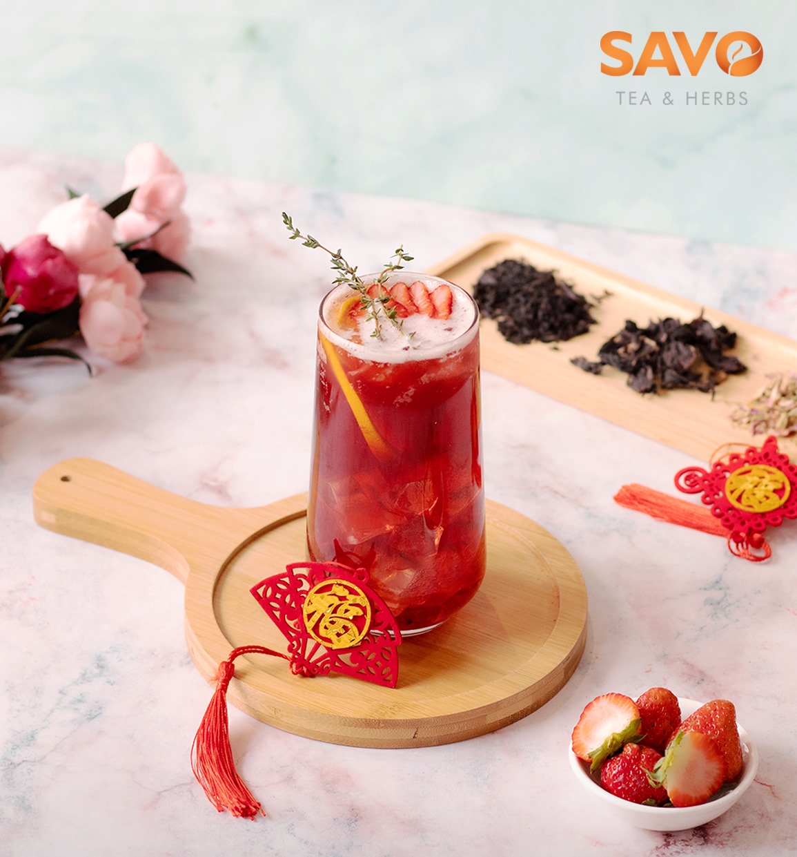 SAVO TRÀ TÚI LỌC - VỊ DÂU (Hộp 25 túi)