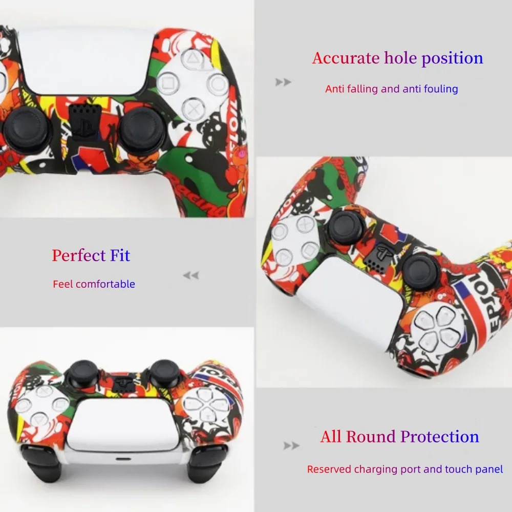 Silicone%20Anti-slip%20Protective%20Cover%20Case%20For%20Playstation%205%20PS5%20joysticks%20Controller%20Accessories%20With%20Thumb%20Grip%20Stick%20Caps%20-%20Image%204