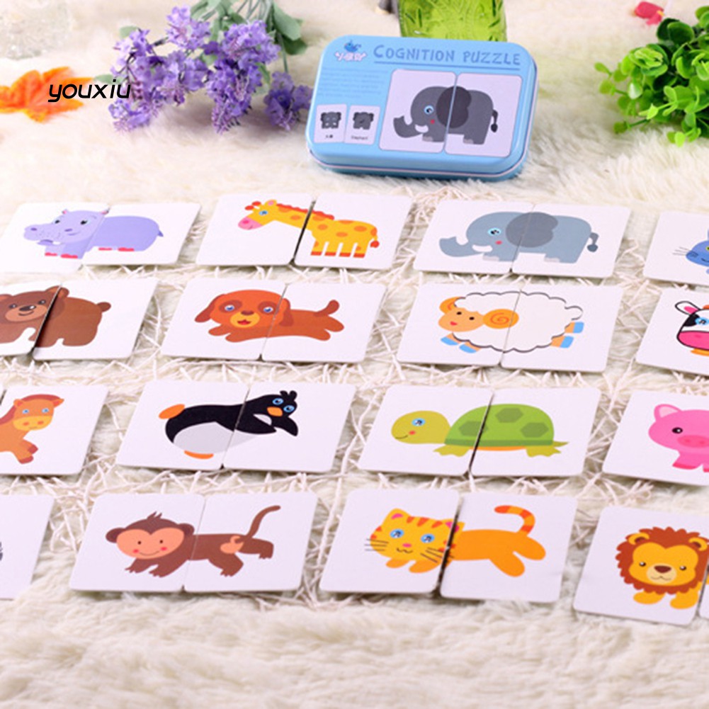 Bộ Thẻ Hình Động Vật Trái Cây Cho Bé