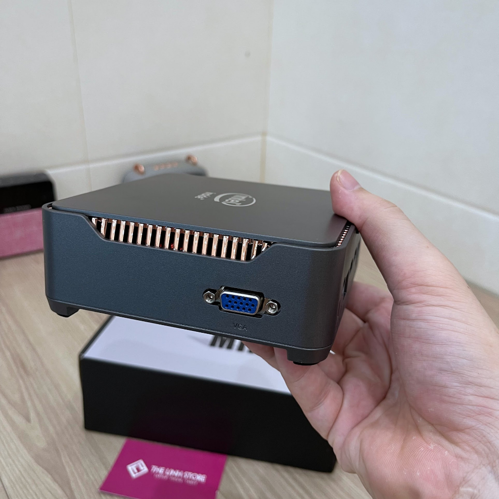 Máy tính Mini PC Intel NUC AK3V mới FullBox - intel J3455 ram 8G nhỏ gọn