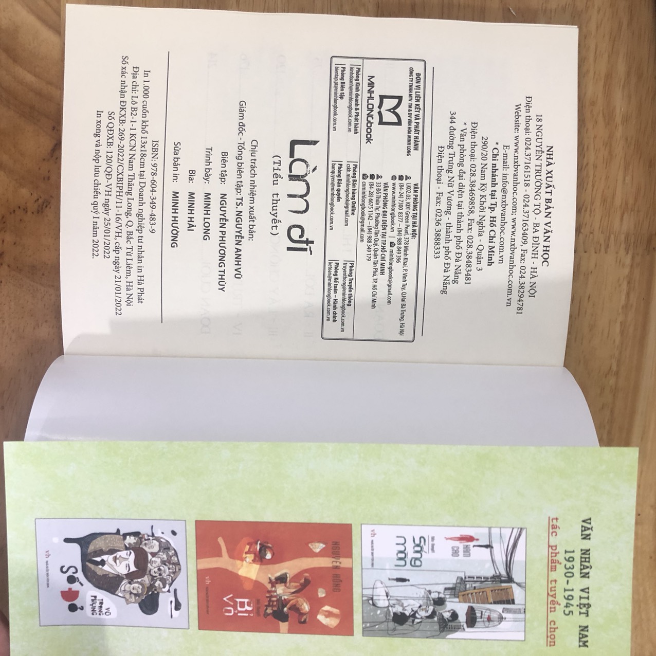 Book: Combo Collection of Works by Vu Trong Phung (Giông Tô, Trúng Số Độc Đắc, Vỡ Đê, Làm Đĩ, Số Đỏ)