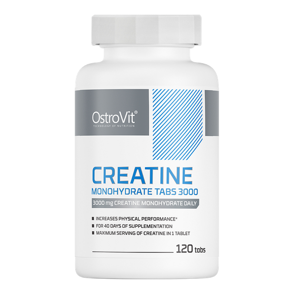 Viên Uống OstroVit Creatine Monohydrate 3000 mg 120 viên - Tăng Sức Mạnh, Tăng Cơ Hấp Thụ Nhanh