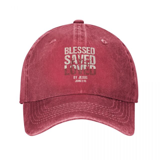 Classic Washed Christian Faith God Jesus Believer Gift Blessed Saved Loved Baseball Cap For Boy Girl Summer Autumn Snapback Hat