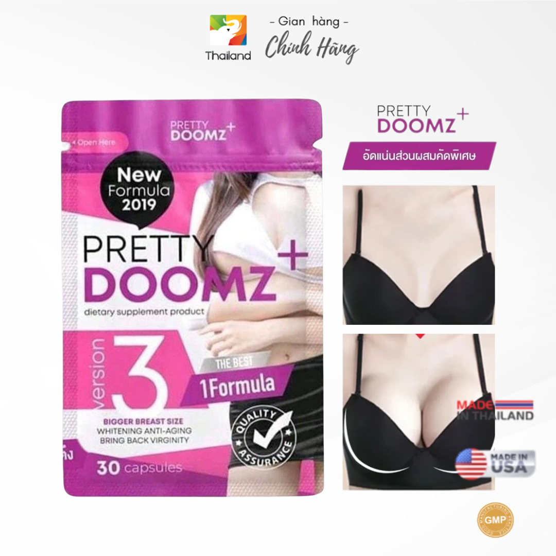 Viên uống nở vòng 𝟙 chăm sóc vùng chữ V Patty Doomz Plus Thái Lan
