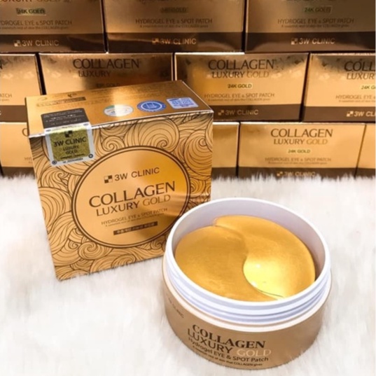 Mặt nạ mắt tinh chất vàng 3w clinic collagen luxury gold hydrogel eye & spot patch 90gr - xahang819